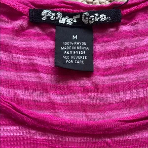 Planet Gold Pink Striped Short Sleeve Tee thumbnail 2