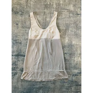 Lululemon Heathered Light Grey Wee Stripe Hustle & Bustle Tank Size 4 thumbnail 5