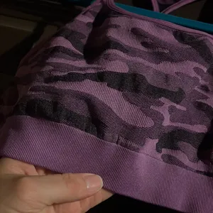 Champion LG purple army print seamless sports bra thumbnail 2