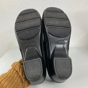 Dansko Black Leather Clogs‎ Size 40 thumbnail 6