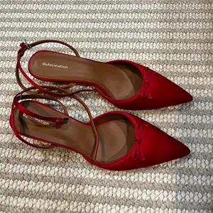 Reformation Wade 50MM Satin Kitten Heels thumbnail 3