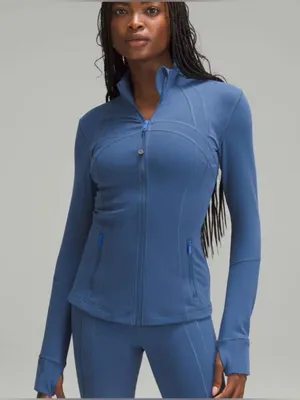 Lululemon Womens Full Zip Define‎ Luon Jacket Size 4 in Blue thumbnail 1