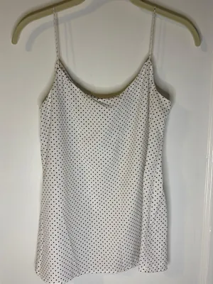 Merona White Polka Dot Tank Top thumbnail 2