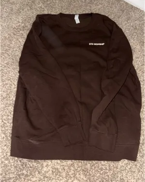 STS Worship Hoodie Brown Size XL thumbnail 1