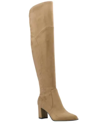 Marc Fisher Tan Over-the-Knee Block Heel Boots Size 7 thumbnail 2
