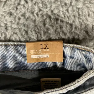 Love Cult Cargo Pants Women 1X 36x29.5 Wide‎ Leg Stretch Utility Denim Jeans NWT thumbnail 11