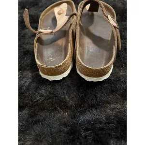 BIRKENSTOCK Gizeh Rose Gold Birko-Flor SANDALS Slide Thong Womens Sz 37 US‎ 6 thumbnail 4