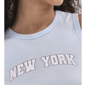 No Boundaries New York‎ Graphic Cropped Tank Top Blue Women's Large thumbnail 5