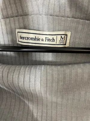Abercrombie & Fitch Women’s Long Sleeve Top Gray Medium Vtg Y2K Excellent Condition thumbnail 6