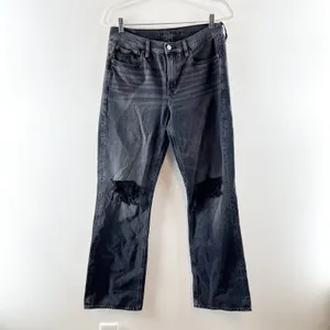 American Eagle High Waisted 90s Bootcut Jeans Black 8 thumbnail 2