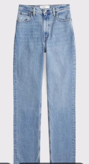 Abercrombie & Fitch the 90s slim straight ultra high rise jeans light wash 27/4 thumbnail 1