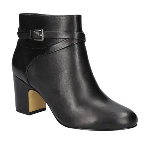 NWT Bella Vita Arlette Dress Leather Buckle Booties ARLET Black 8.5N thumbnail 1