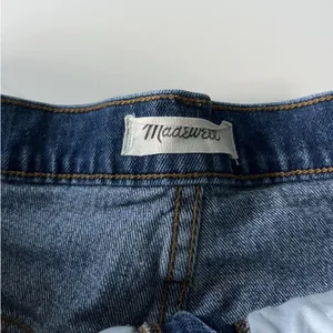 Madewell High Rise Frayed Hem Denim Shorts Blue Women's Size 33 thumbnail 7