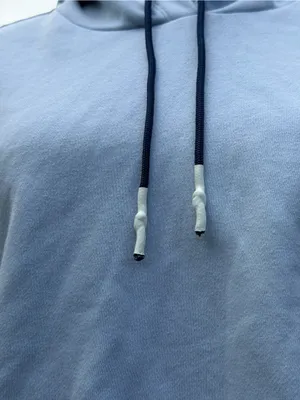 Under Armour Project Rock‎ Cropped Fleece Hoodie Blue Gymcore Athleisure XS thumbnail 3