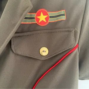 Charades Air Force Angel Pilot Officer Costume Green Jumpsuit Medium NEW thumbnail 4