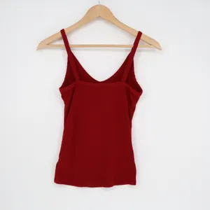 Unbranded Red Ribbed V-Neck Spaghetti Strap Camisole Top Style 970 Mens S thumbnail 5