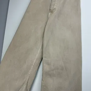 Zara Marine Straight Wide Leg Jeans Sz 0 Tan Beige High Rise Stretch thumbnail 6