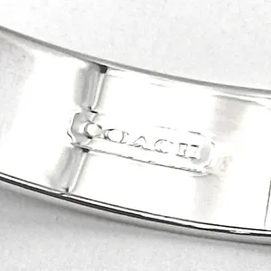 COACH Signature C Logo Silver Tone Bangle Bracelet NWT thumbnail 3