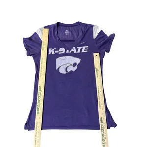 Nike K-State Wildcats Womens V-Neck Short Sleeve T-Shirt Purple M Used thumbnail 9