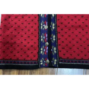 Vintage Tally-Ho Fair Isle Wool Cardigan Sweater Women's Size Medium Cottagecore thumbnail 5