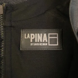 Revolve LaPina by David Helwani Black Knit & Lambskin Leather Mini Dress Size S‎ thumbnail 2