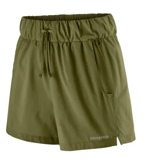 Patagonia Breathable Women’s Terrebonne Caper Green Drawstring Athletic Shorts M thumbnail 1