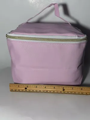 Sassy + Chic Large Pink Makeup Bag Travel Toiletry Organizer Case NWT 8x6x5 in thumbnail 9