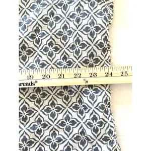 Zara Linen Blouse 3/4 Sleeve Button Front Print Shirt Womens Chic Top Sz L thumbnail 5