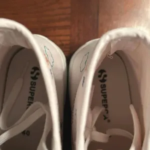 Superga White & Blue Embroidered Accent Alpina Plao Hightop Sneakers.(Size 7.5) thumbnail 3