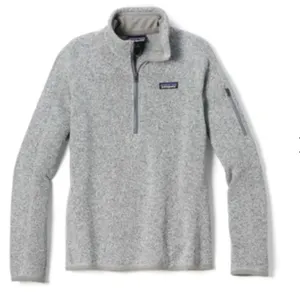 Patagonia Better Sweater Quarter-Zip Fleece Pullover - Women's 1/4 zip sweatshirt gray top thumbnail 2