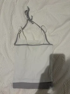 Urban Outfitters layered white tank top thumbnail 2