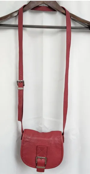 Michael; Michael Kors Red Leather Mini Cross-body Purse thumbnail 1