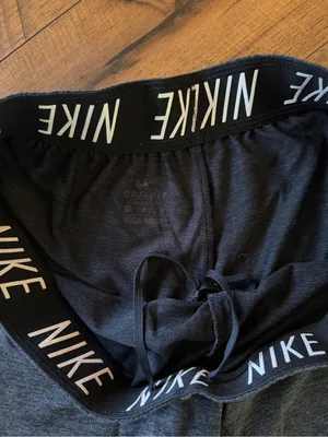 Nike Women's Heather Charcoal Athletic Shorts thumbnail 3