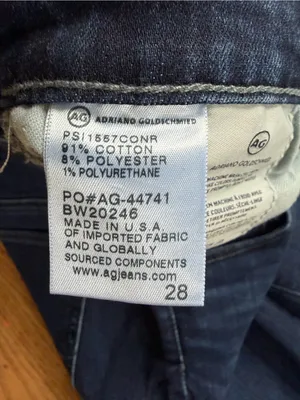 AG Adriano Goldschmied The Prima Mid Rise Cigarette Jeans Women’s 28R Dark Wash thumbnail 7