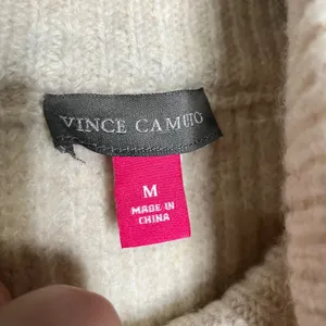 Vince Camuto half zip sweater cream cozy neutral trendy‎ women's size medium thumbnail 4