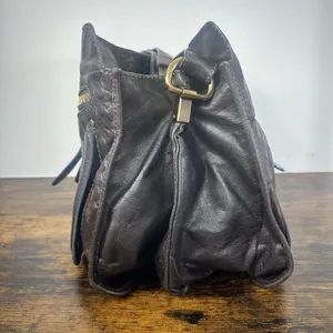 Chloé Bay Shoulder Bag Vintage Medium Brown Leather Gold Hardware Italy Classic thumbnail 12
