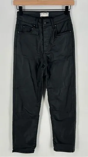 We The Free The Pacifica High Rise Slim Straight‎ Leg Faux Leather Pant thumbnail 1