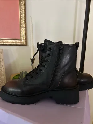 Madden‎ Girl Carra Boots Lace Up Combat Lug Sole Brown Rub Grunge NEW Size 5.5 thumbnail 7