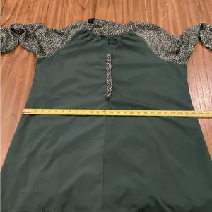 Joie Limited Edition Balloon Long Sleeve Green Flowy Chiffon Fall Dress Xxl thumbnail 7