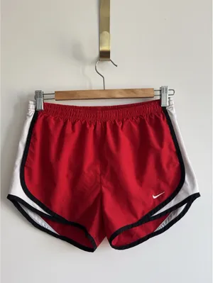 Nike Red Running Shorts XS Lined Mesh Sides Elastic Drawstring 25x3 in thumbnail 2