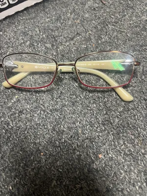 Vintage Vogue Olive Green eye glasses retro frame only thumbnail 2