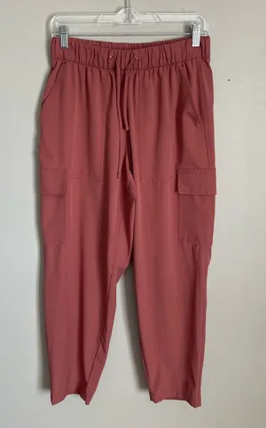 OLD NAVY Rust Orange Cargo Lightweight Jogger Pants Sz M thumbnail 1