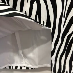 NWT Anthropologie Grey Lab Lined Zebra Print Mini Skirt With Slit Sz‎ L Festival thumbnail 6