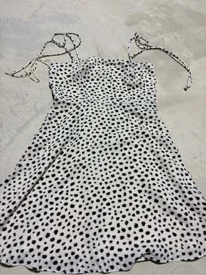 Gianni Bini GB NWT ivory Dress with Black Polka Dots XS MSRP$59 thumbnail 2