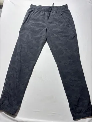 Asics Women’s Black Camouflage Athletic Jogger Pants Size L thumbnail 1