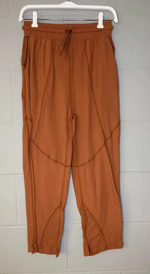 FP Movement Loose Ribbed Sweatpants in Rust Color Women’s Size XS Loungewear thumbnail 1