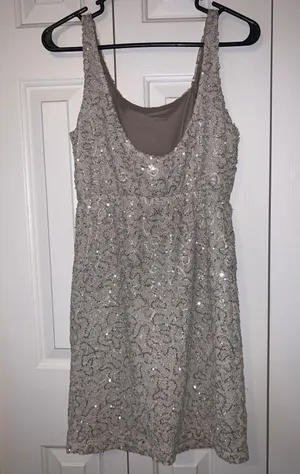 Miss Me Couture Cream Sequin Dress thumbnail 4