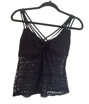 BONGO Black Lace Strappy Camisole thumbnail 1