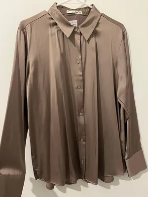 Silk Button Down Top thumbnail 2