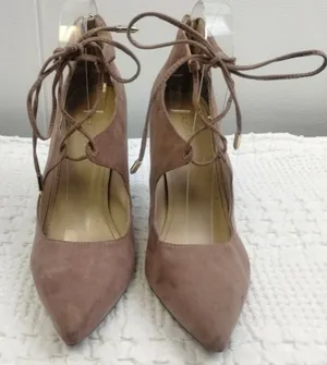 Marc Fisher Women's Tan Shoes/Heels/Lace up Size 9M SKU 3027 thumbnail 1